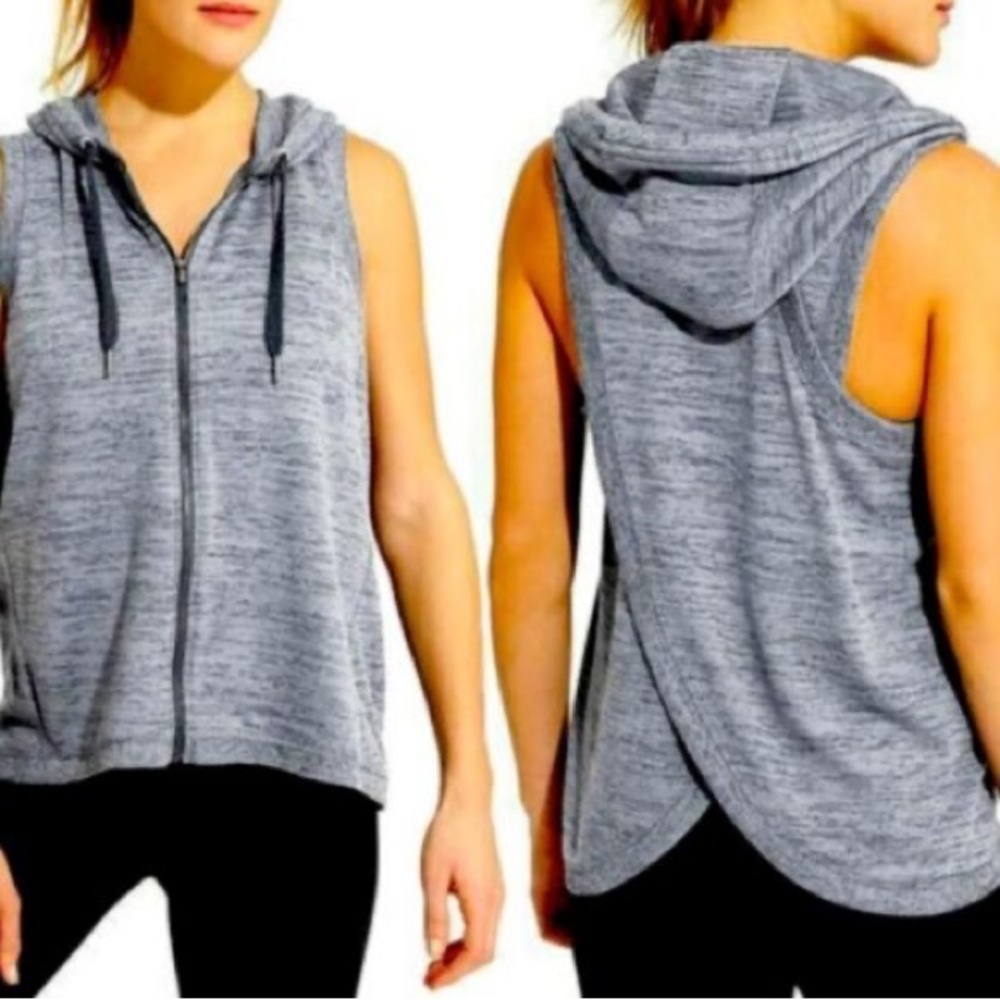 Gray Zip Up Tank